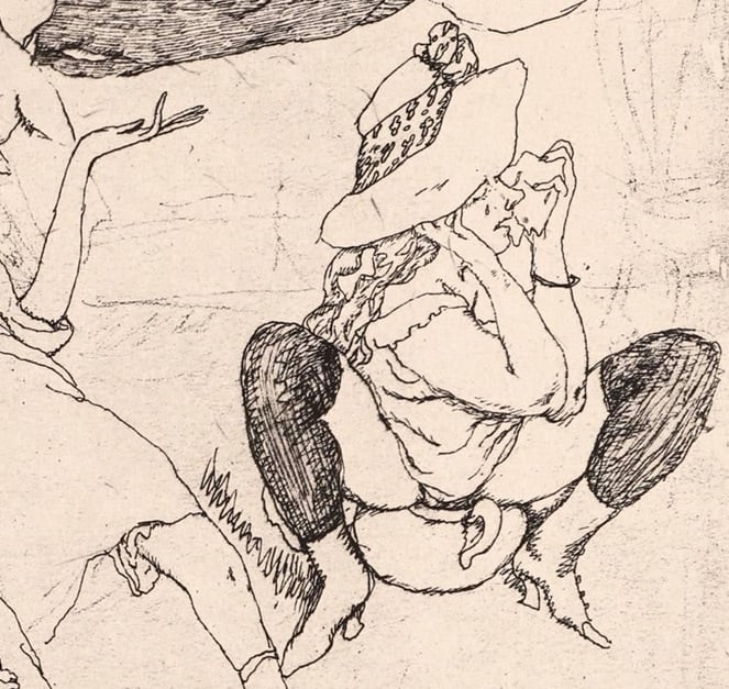 From the series Erotikon (1933) by Jules Pascin (detail)