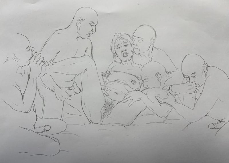 Gang bang sketch by Taku