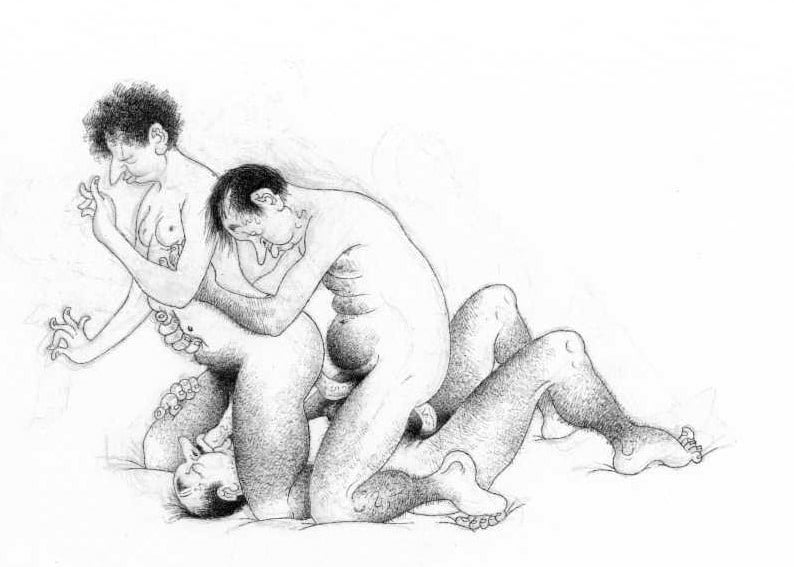 gay threesome Albert Dubout