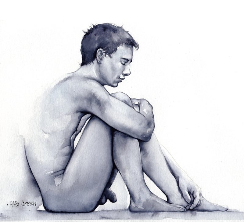 gay watercolor by Alexander Green Art