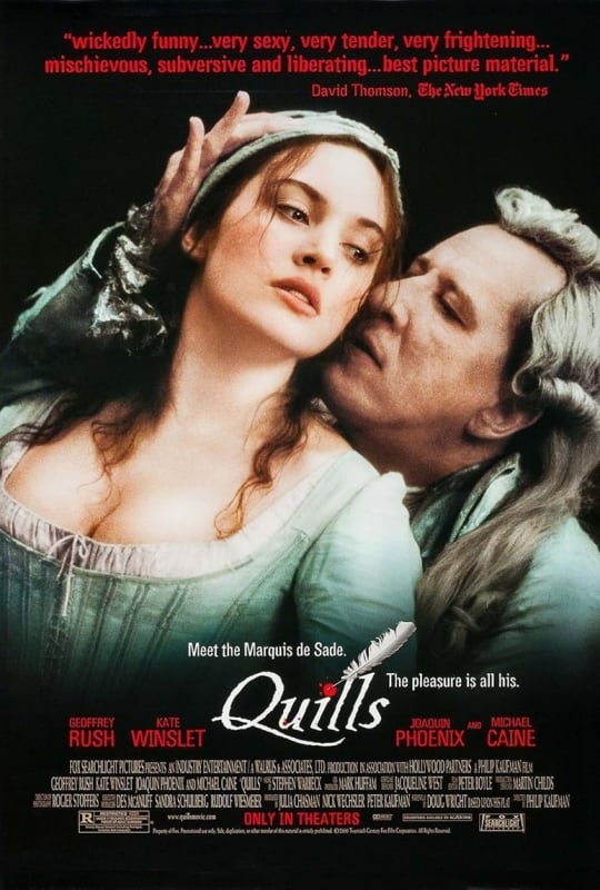 Geoffrey Rush as The Marquis de Sade in the movie Quills (2000)