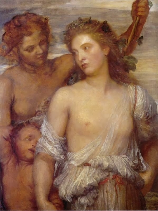 george frederic watts A Bacchante