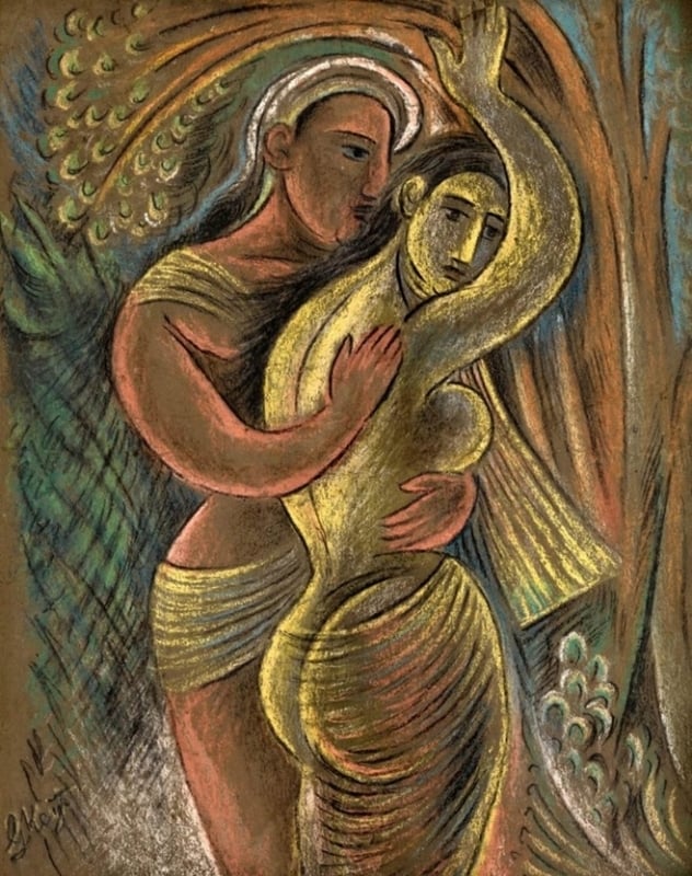 George Keyt, Couple, 1966
