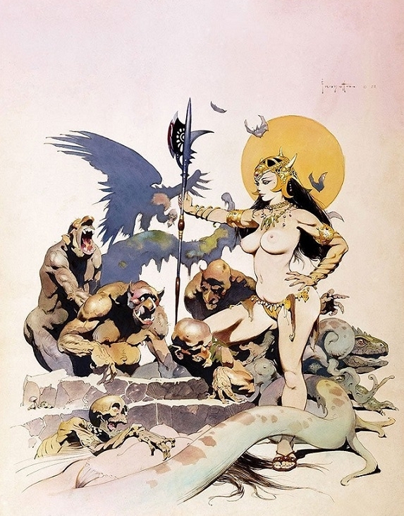 Frank Frazetta Erotica - frank-frazetta-paintings-sensuality