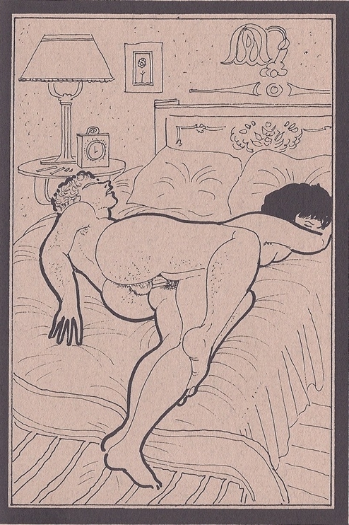 Gilbert Garnon Clock-like sex pose