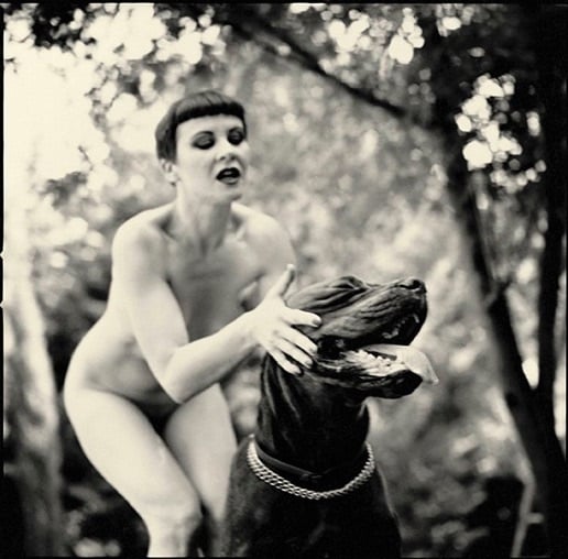 Gilles Berquet Mirka with dog