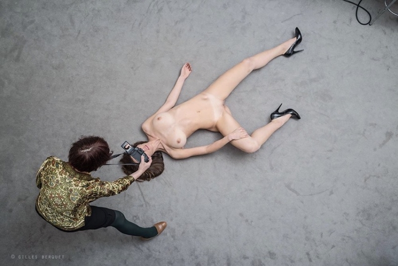 Gilles Berquet nude on the floor
