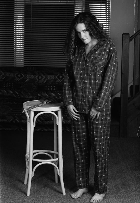 girl in pyjama in Janus magazine