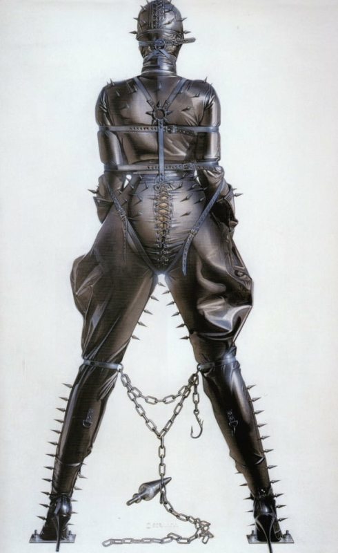 Hajime Sorayama bondage pin up