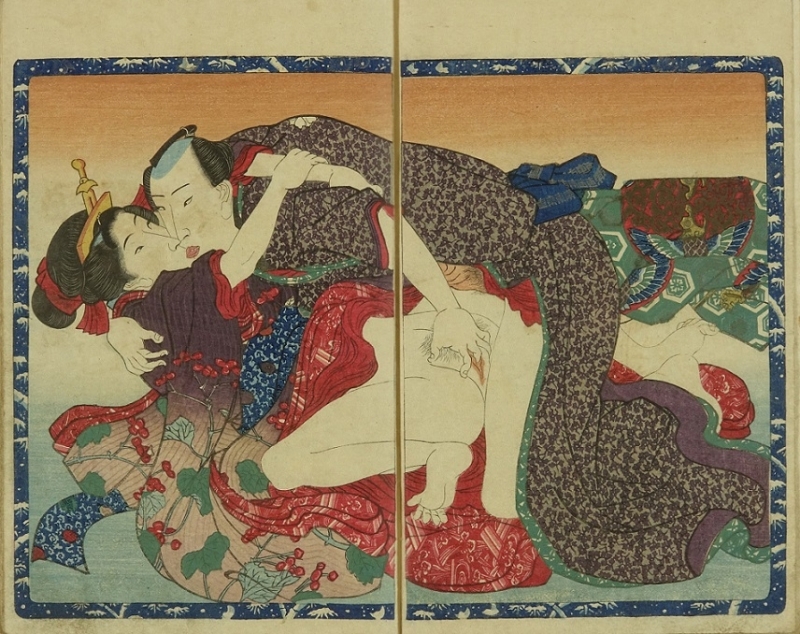 hana ikada shunga Kuniyoshi