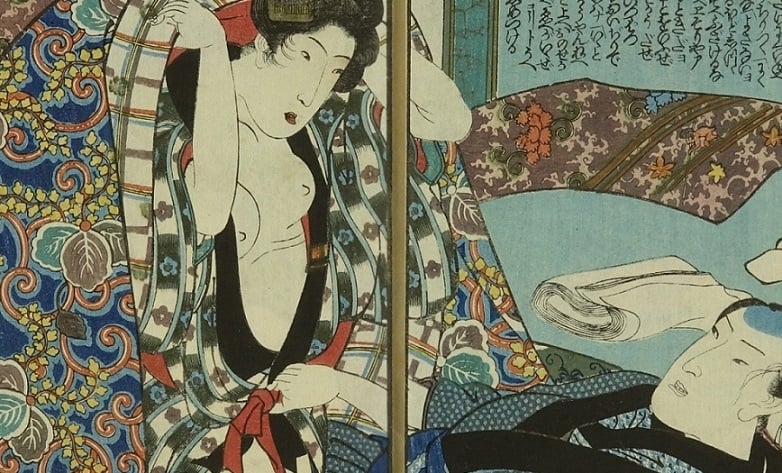 hanagoyomi shunga Kuniyoshi detail