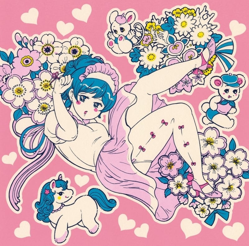 Hayashi Asako girl with toys Hayashi Asako girl with toys