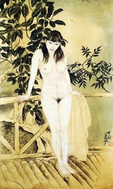 He Jiaying Beauty by the water