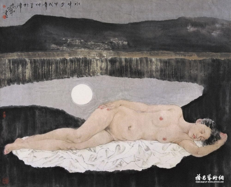 He Jiaying Moon in Water