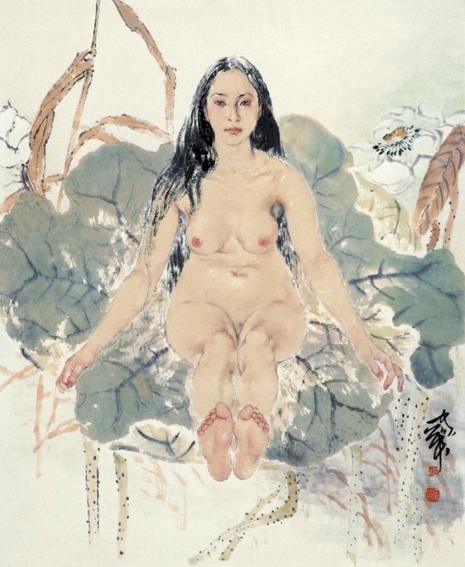 He Jiaying nude art