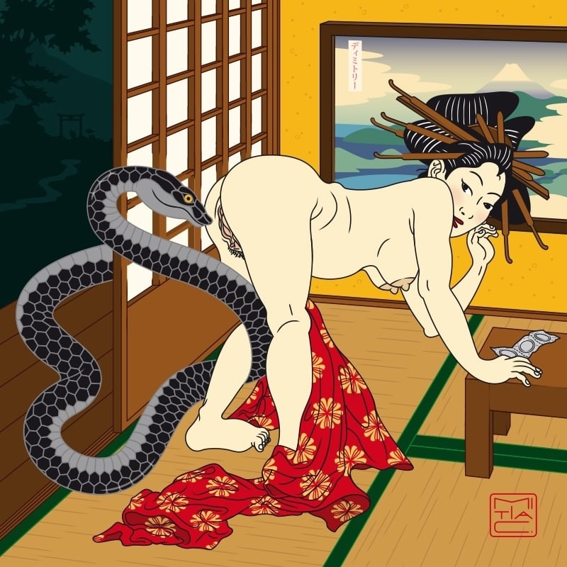 Hebi #4 (kimono my house) by Mitia C Hebi #4 (kimono my house) by Mitia C