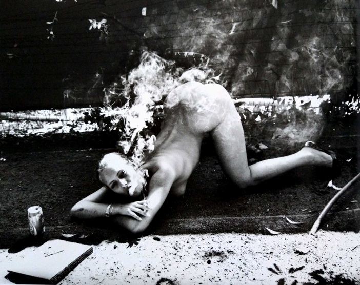Helmut Newton Smoking Nude, Beverly Hills
