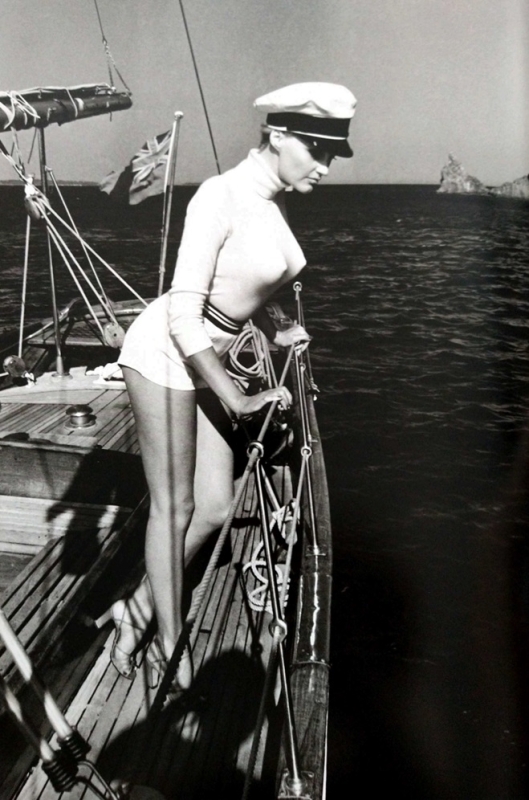 helmut newton Winnie on deck