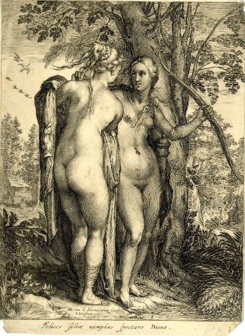 Hendrick Goltzius Nymphs of Diana