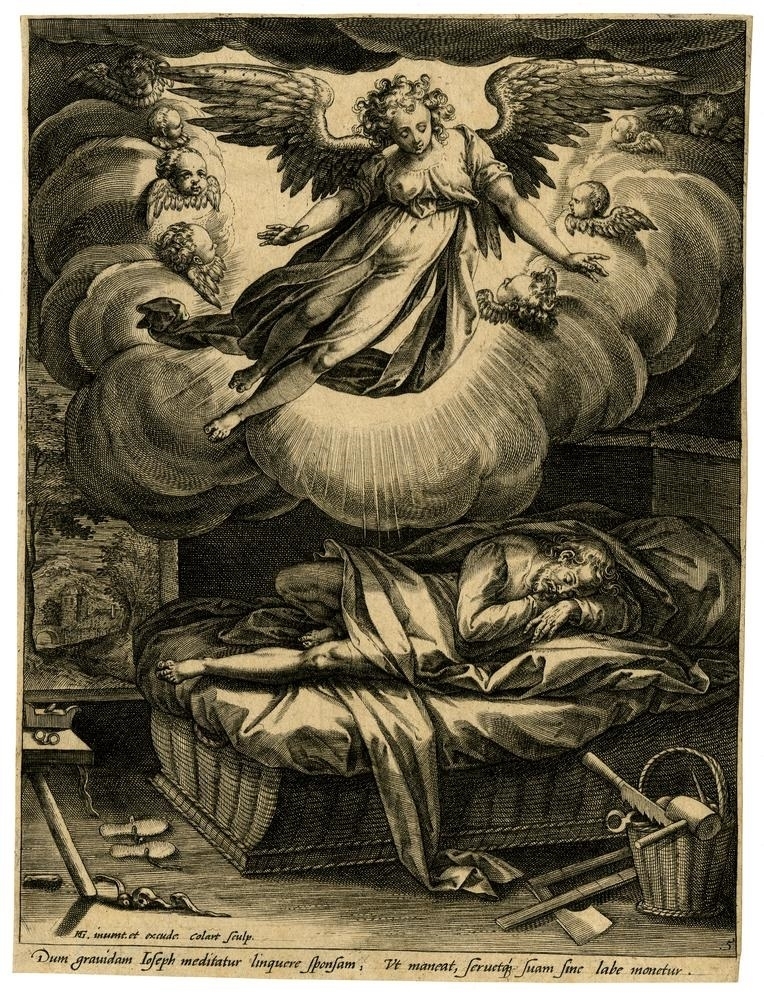 Hendrick Goltzius The annunciation to Joseph