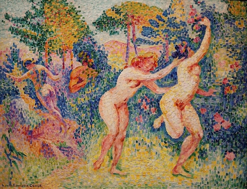 Henri-Edmond Cross, La fuite des nymphes, 1906