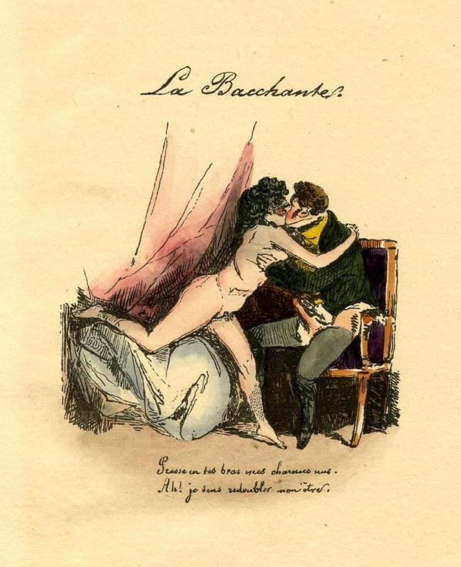 Henry Monnier,  La Bacchantes (The Bacchantes) from the series Chansons de P.J. Béranger, c. 1827