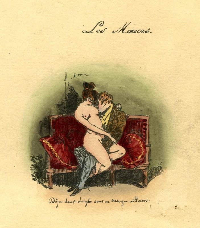 Henry Monnier,  Les Moeurs (Morals) from the series Chansons de P.J. Béranger, c. 1827