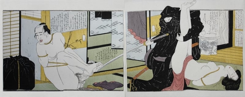Hokusai's 'Erotic Book of Conjugal Eddies (Ehon futamigata)'