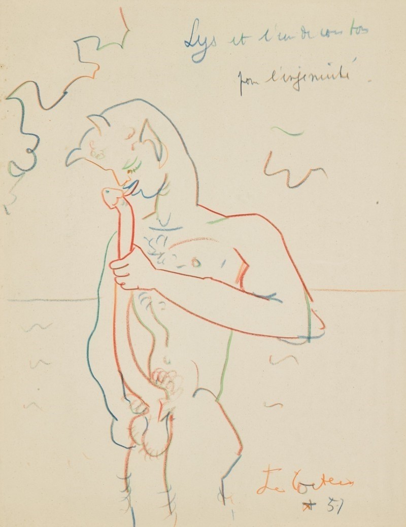 homoeroticism jean cocteau self fellatio faun