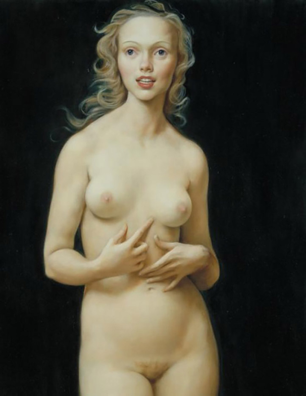 Honeymoon nude by John Currin