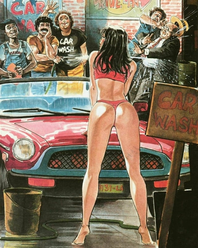 horacio altuna car wash pin up