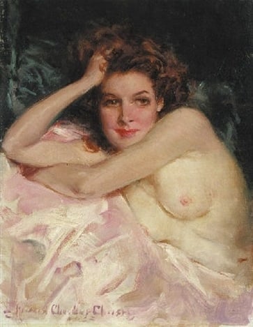 Howard Chandler Christy A Nude Woman In Repose