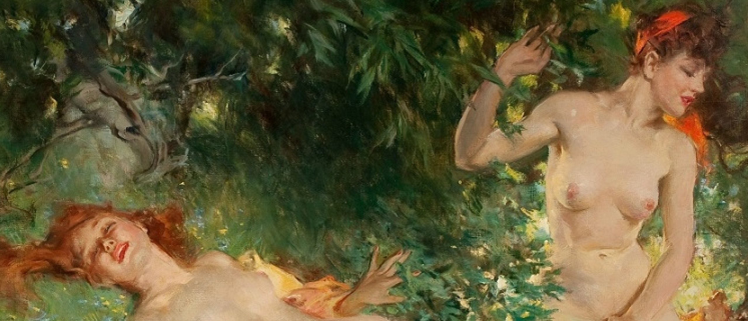 Howard Chandler Christy Nymphs In Summer