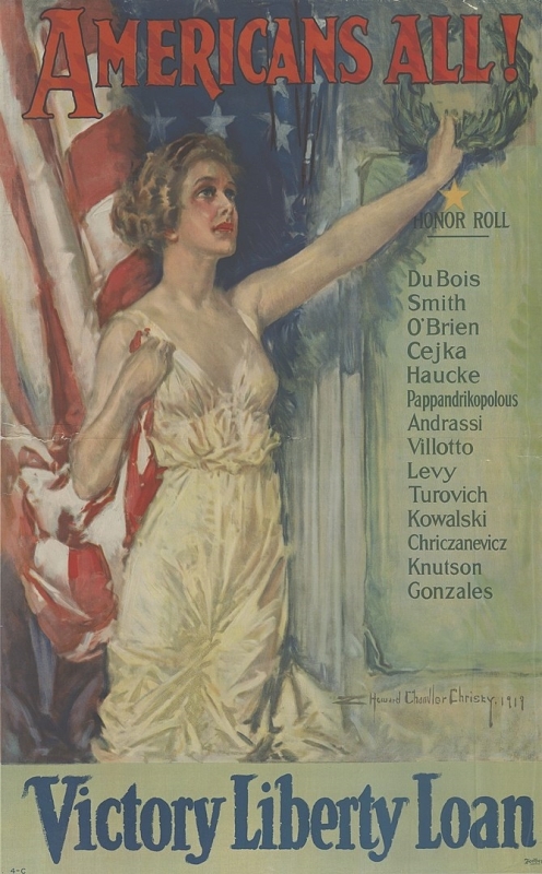 Howard Chandler Christy WWI government loan poster