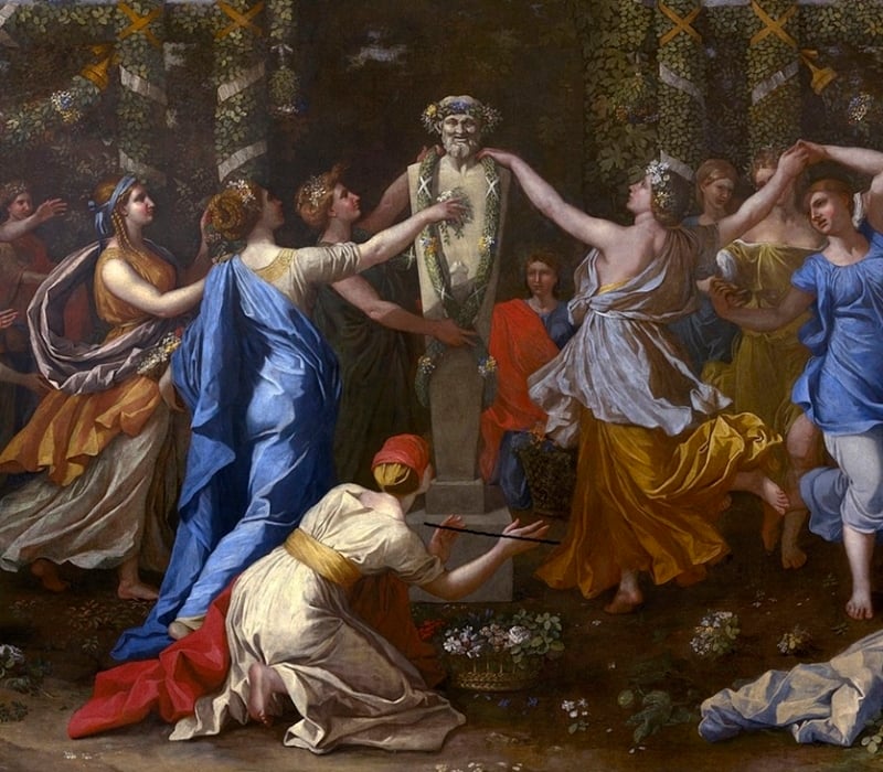 Hymenaeus Disguised as a Woman During an Offering to Priapus, 1634-38 (detail)