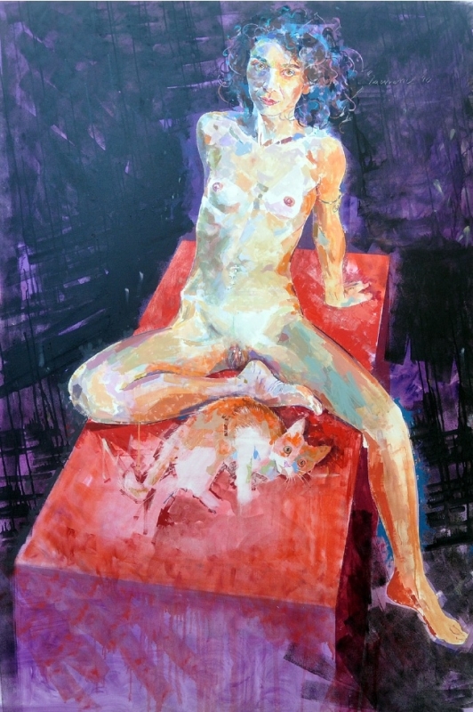 Idoia and Sari, 2008, oil on canvas, 195cm x 130cm Idoia and Sari, 2008, oil on canvas, 195cm x 130cm