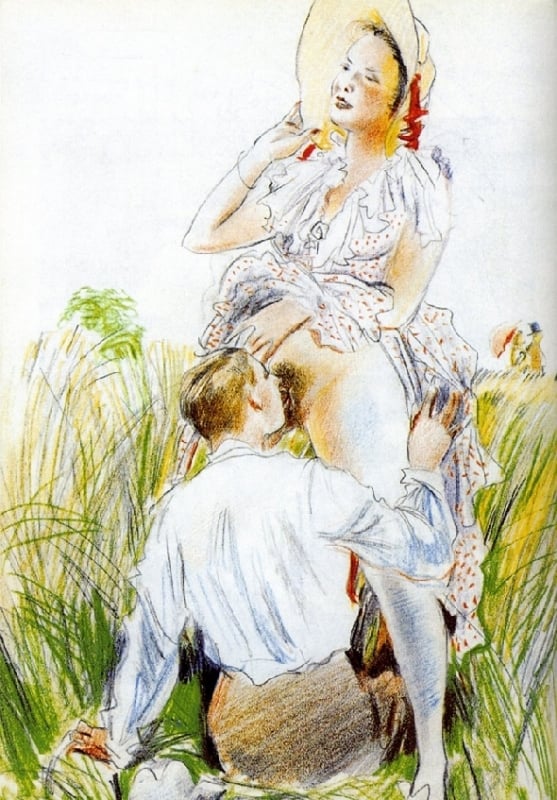 Illustration for George Bataille's Histoire de L'Oeil (1928) by Rojan