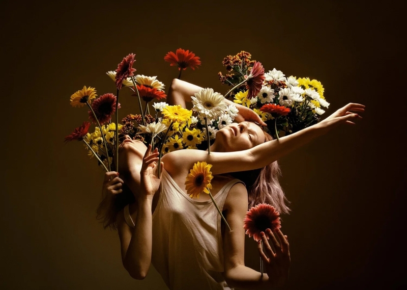 In Bloom, 2019 (Self-Portrait) by Flora Borsi