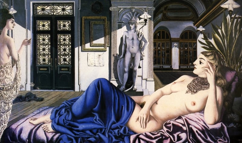 In Praise of Melancholy, 1948 by Paul Delvaux