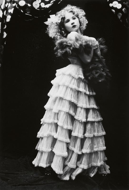 Irina Ionesco Eva wearing a gown