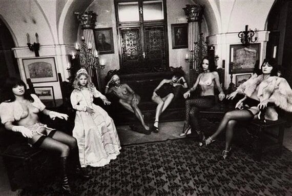 Irina Ionesco Eva with women in a saloon,