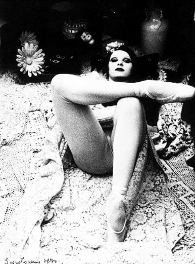 Irina Ionesco Model on the floor