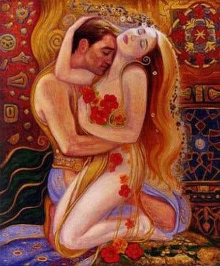 Irina Karkabi embracing couple