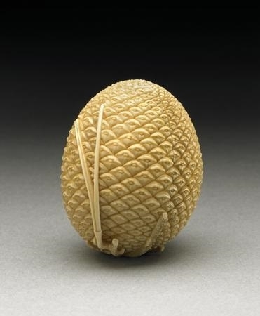 Ivory cone pine, the 19th century shunga