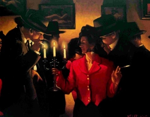 jack vettriano Queen of The Fan-Dan