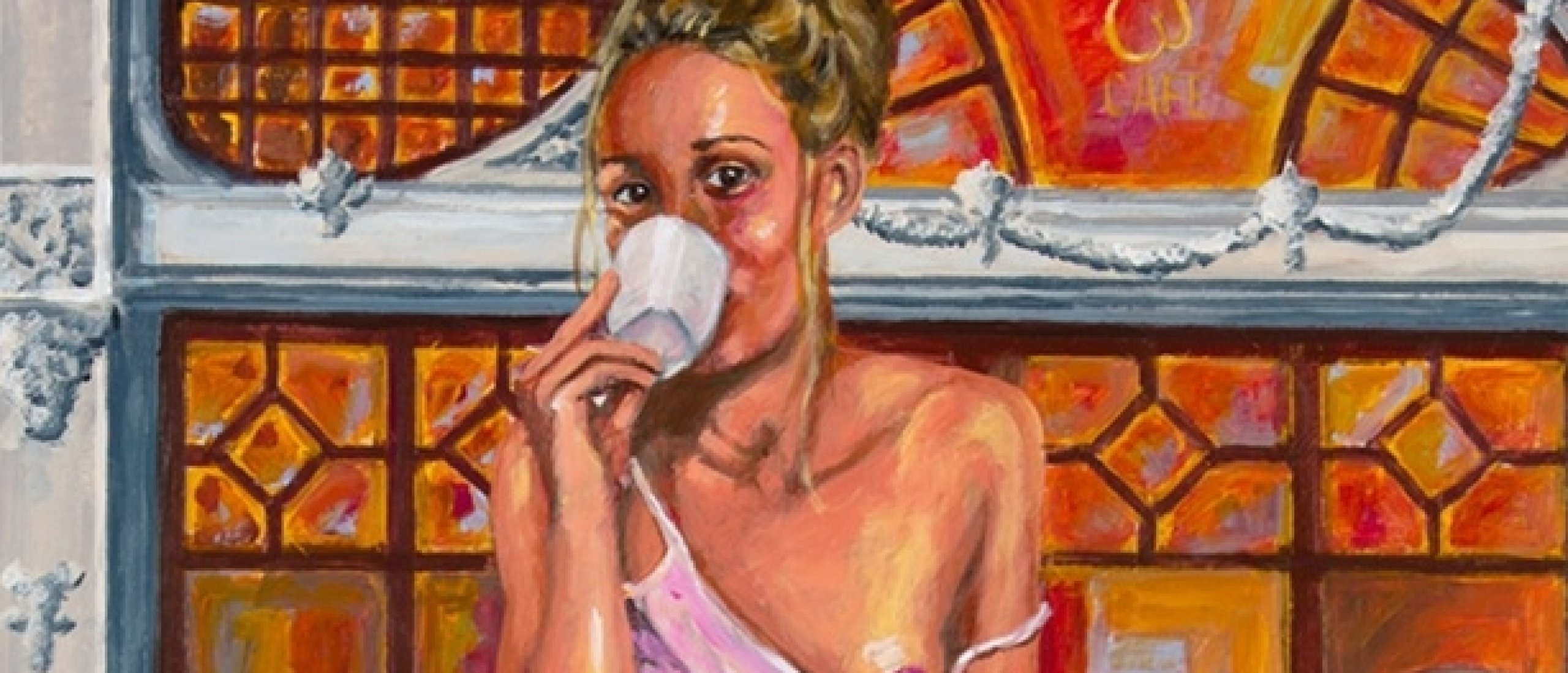 J'aime enlever ma culotte pour boire du cafe (I like to take off my panties to drink coffee) by Pictor Mulier