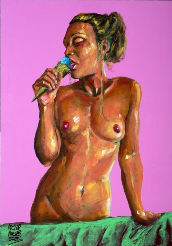 J'aime lecher (I Love Milk) by Pictor Mulier