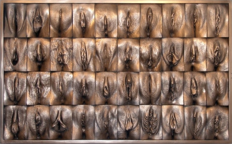 jamie mccartney 40 bronze vulva wall