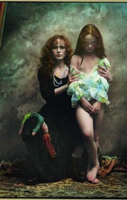 Jan Saudek mother and child