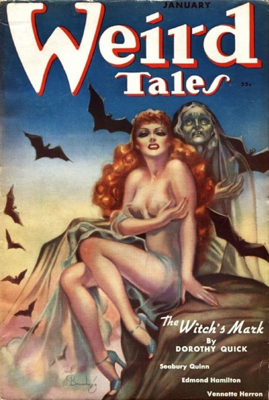 January Cover Weird Tales Margaret Brundage